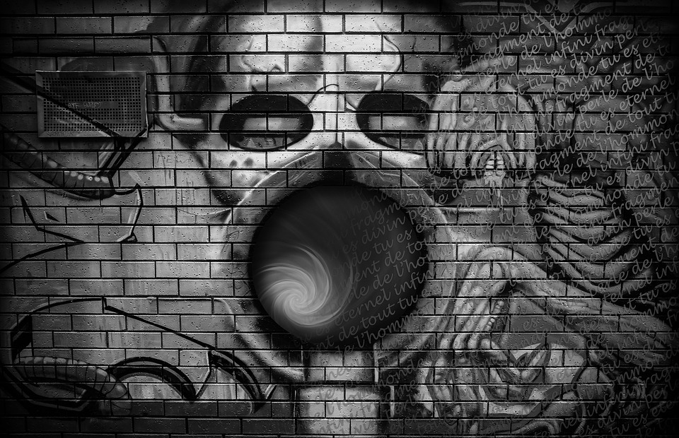 graffiti, wall, infinity