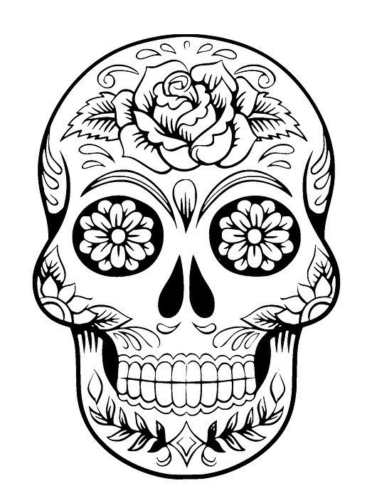 skull, sugar skull, tattoo