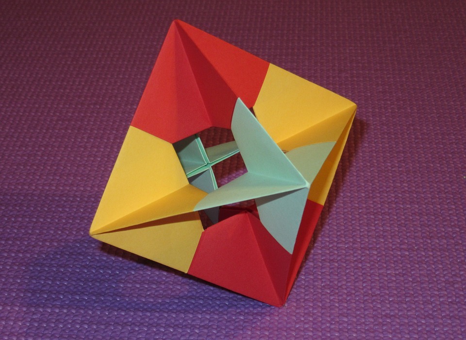 octahedron, platonic solid, origami