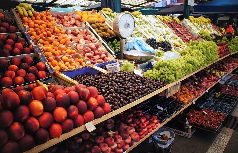 vegetables, market, fruit