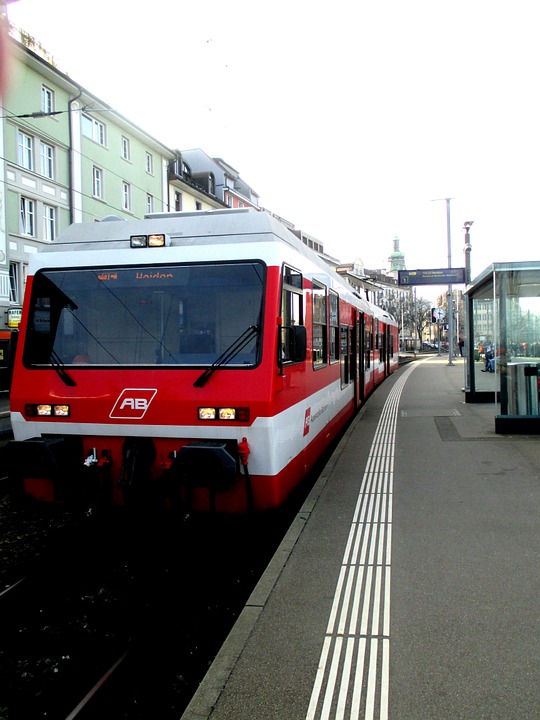 train, appenzell railways, railway station
