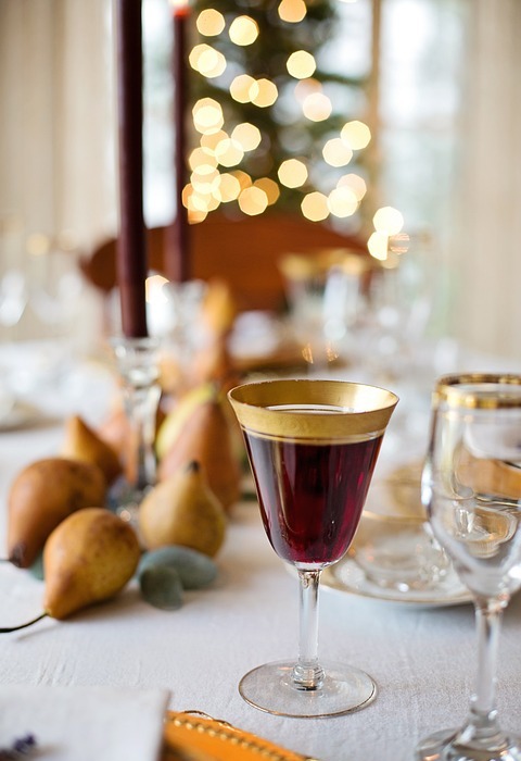 thanksgiving, table, elegant