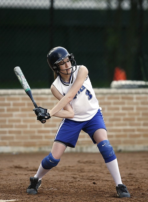 softball, batter, female