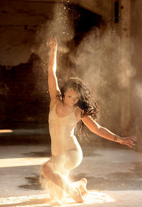 dancer, flour, motion