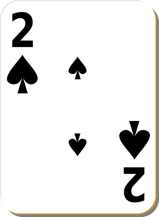 two, spades, playing cards