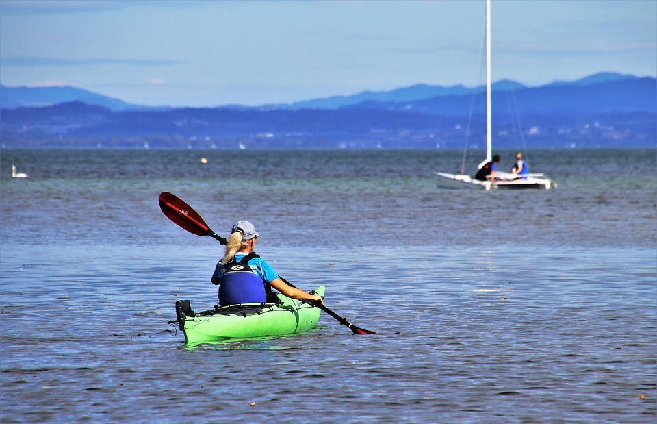 kayak, on the water, active recreation