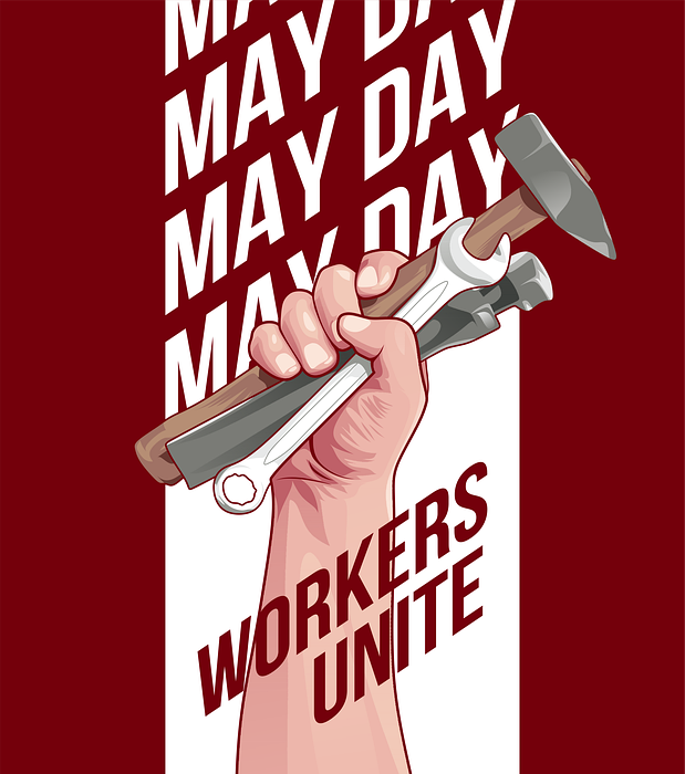 may day, labor day, banner