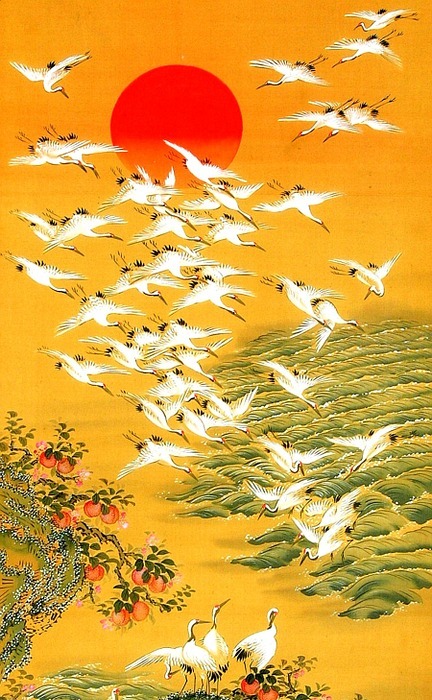 birds, flying, fabric