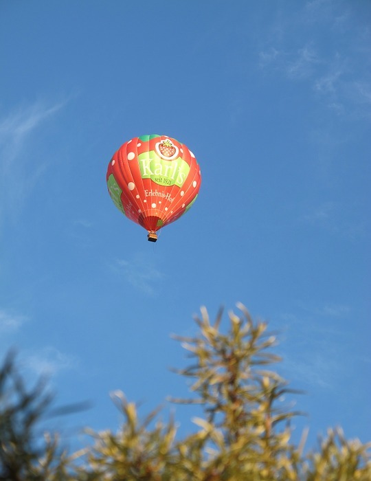 hot air balloon, balloon, flight