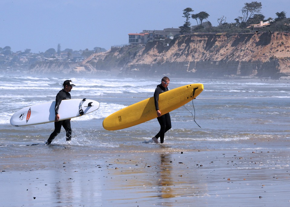 surfers, surf, surfboard