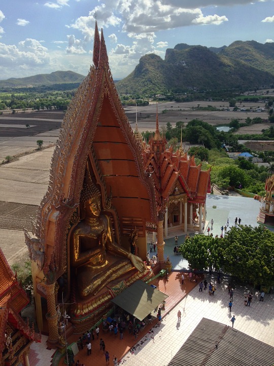temple, thailand, kanchanaburi