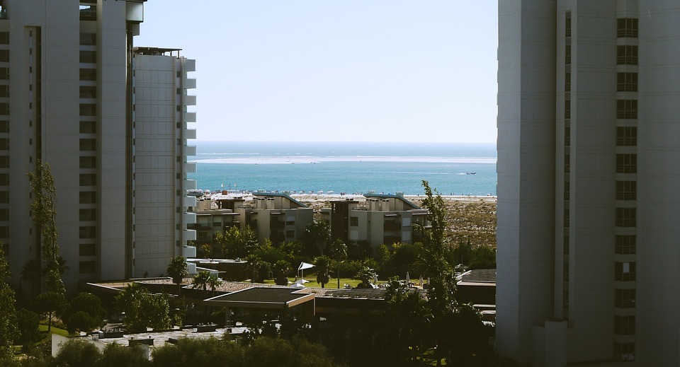 ocean, view, apartment