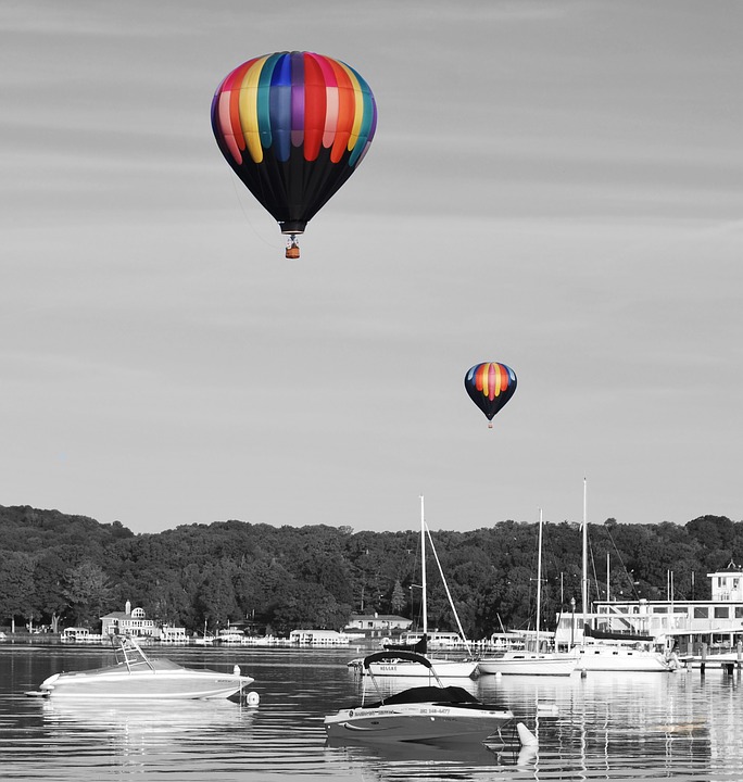lake geneva, wisconsin, hot air balloons