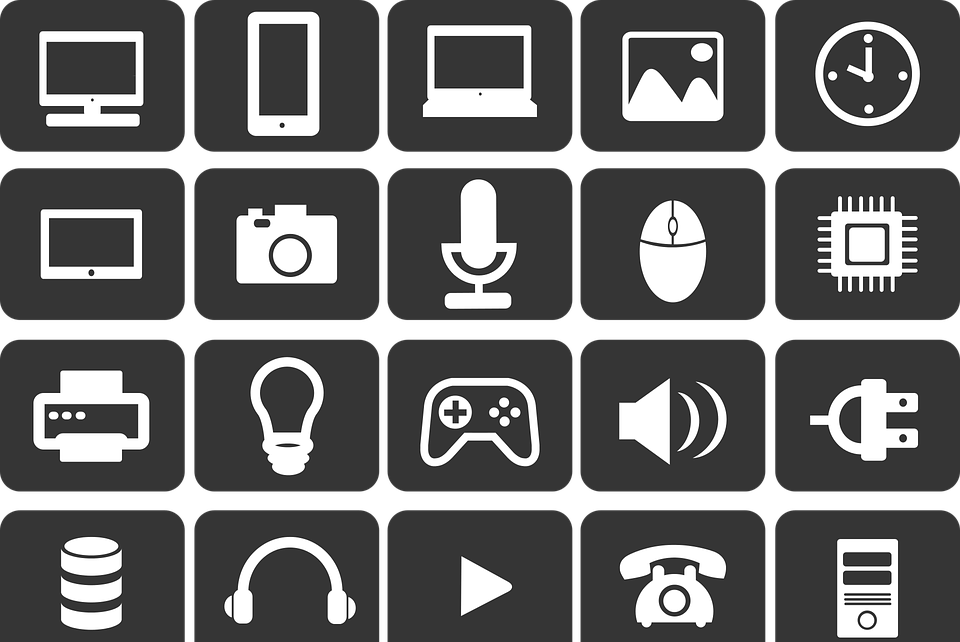 icons, technology, computing