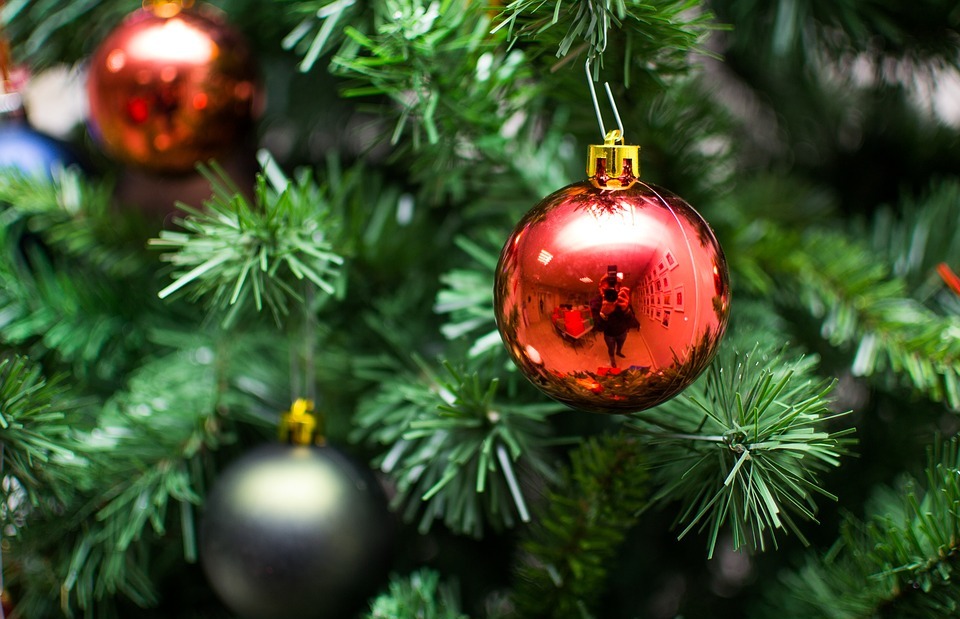 christmas, tree, ornaments