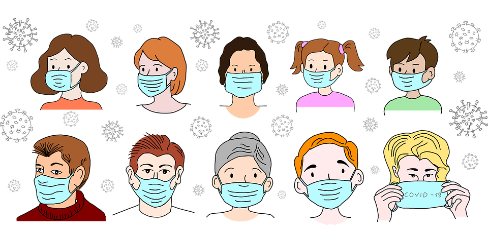 people, face masks, protection