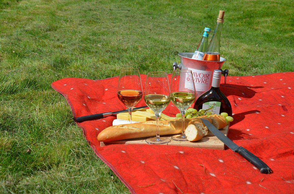 picnic, savoir vivre, wine