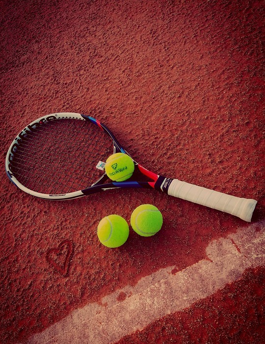 tennis, racket, balls