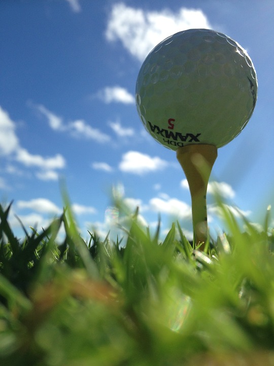 golf, golf ball, sky