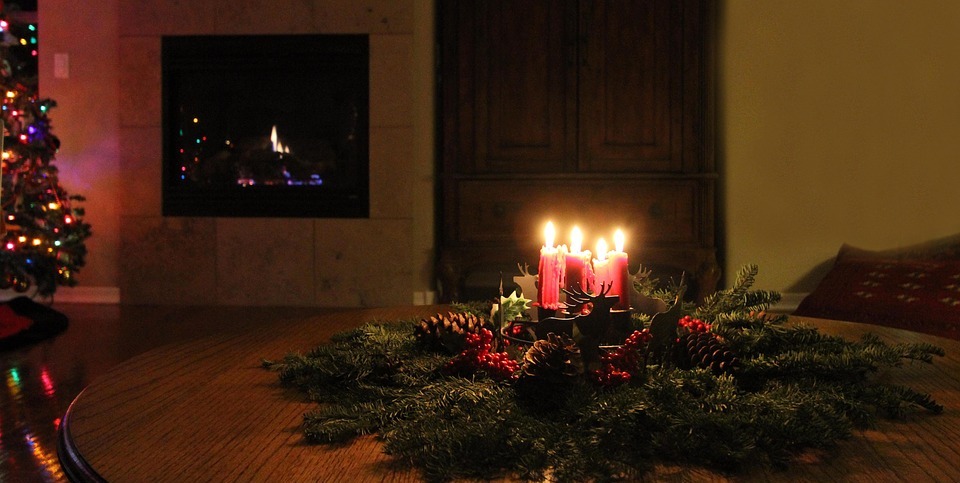 christmas, candle, holiday