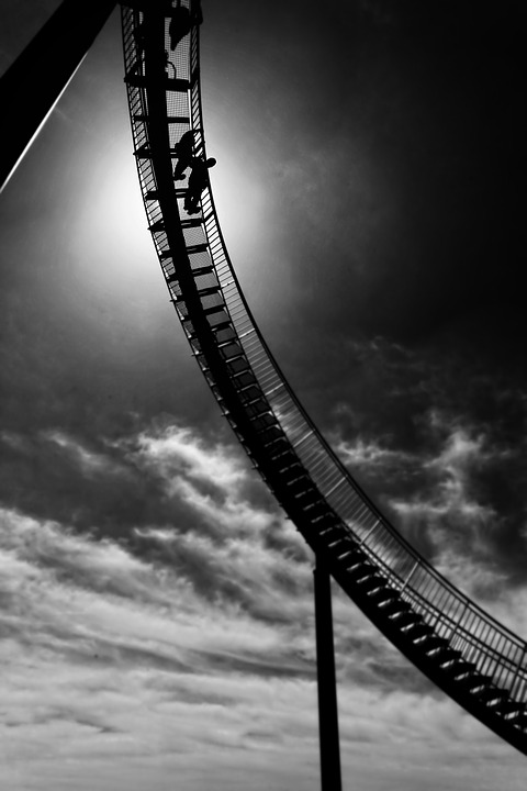 rollercoaster, rail, amusement