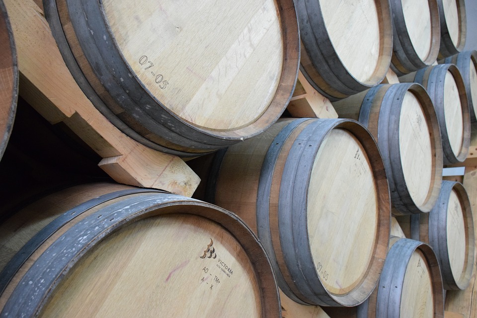 wine, barrels, winery