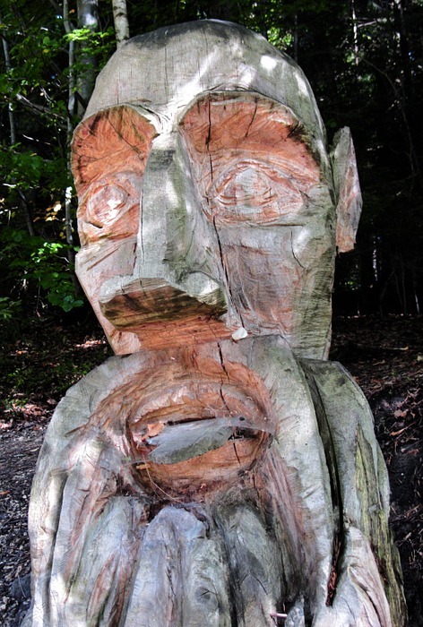 sculpture, wood, carving