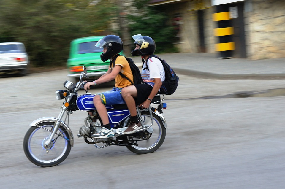 motorcycle, moped, teens