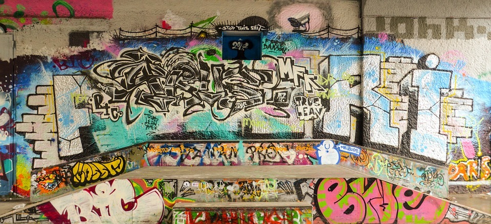 graffiti, art, skateboard