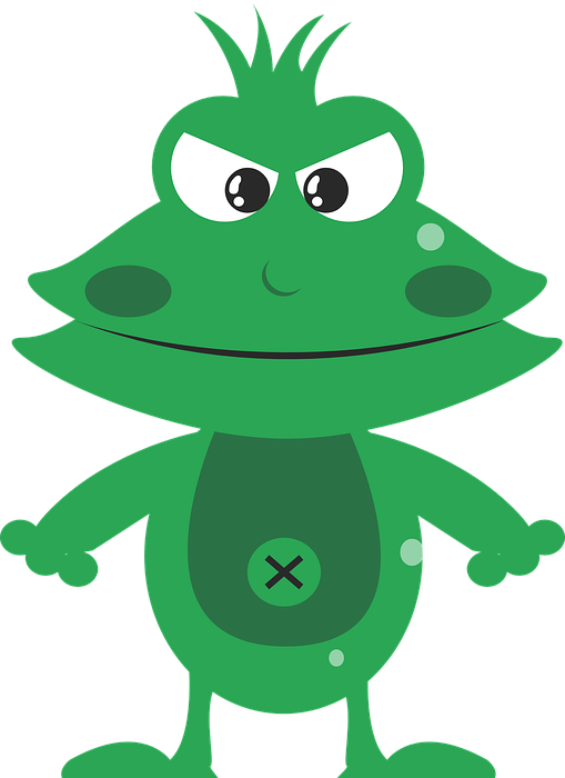 frog, mean, angry