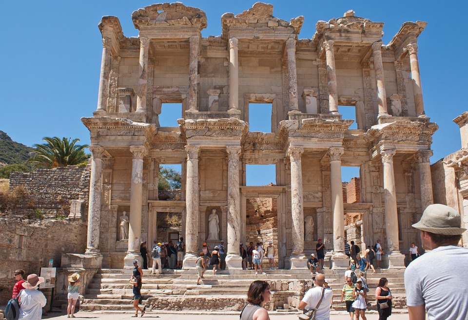 library of celsus, ancient, roman