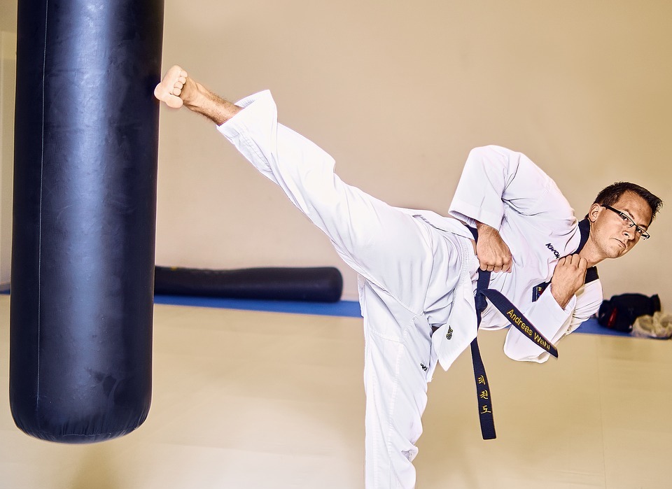 taekwondo, fight, box