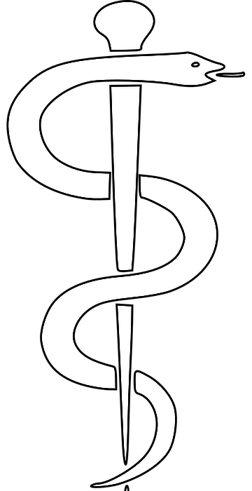 aesculapian staff, rod of asclepius, health