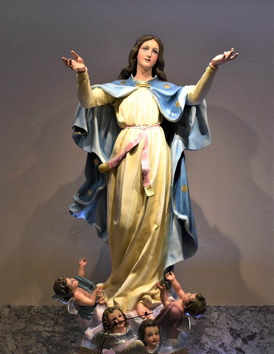 mary, statue, catholic