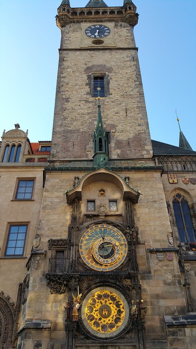 astronomical clock, town square, as