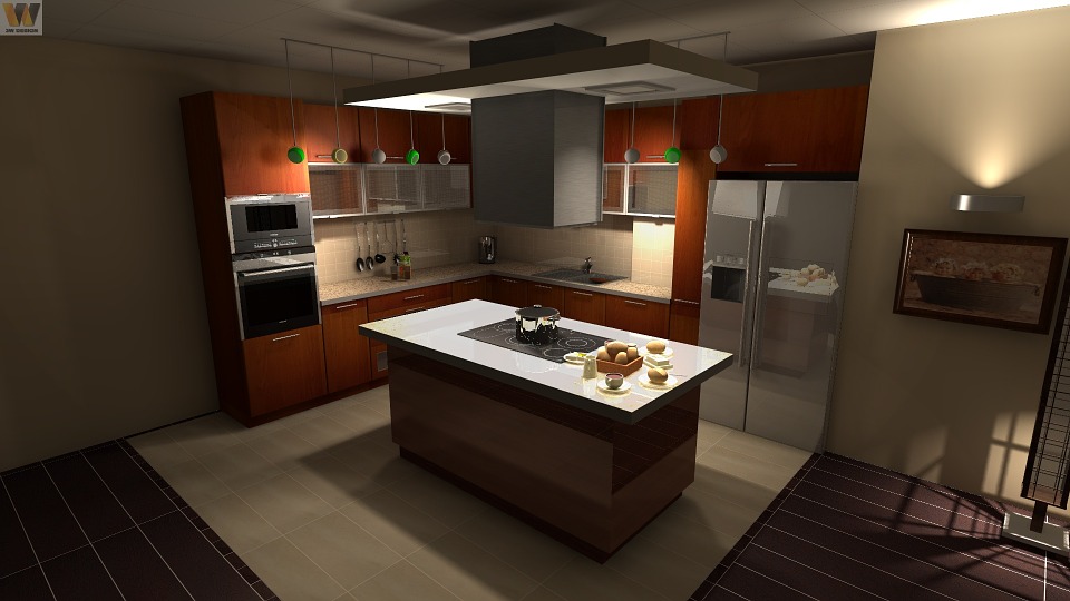 kitchen, design, interior