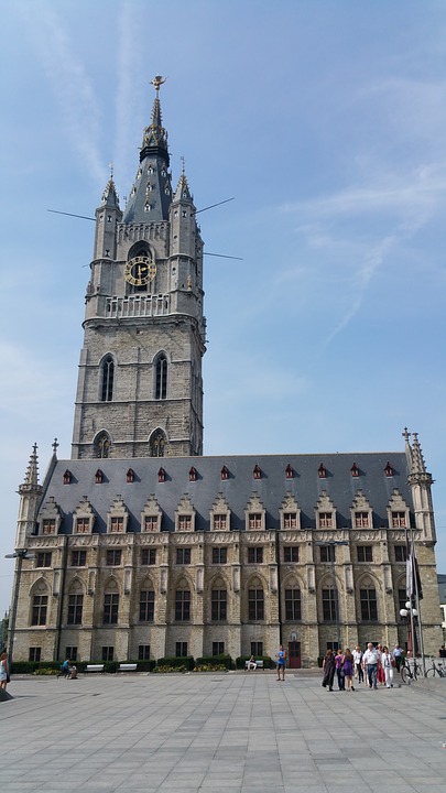 ghent, town hall, city centre