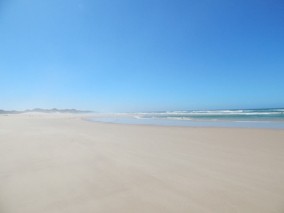 beach, deserted, sand
