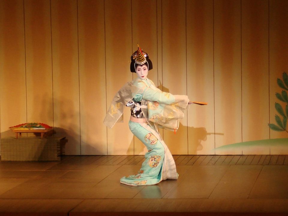 geisha, teatro, japan