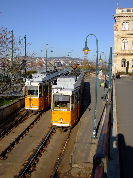 tram, budapest, hungary