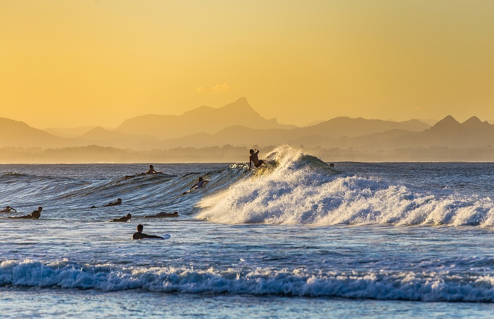 surfing, surfer, sea
