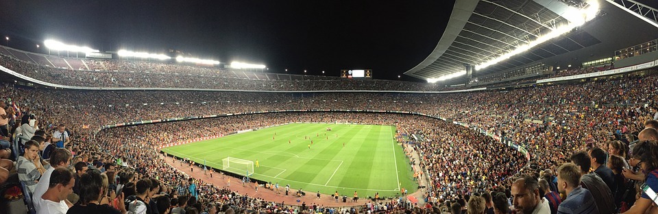 football, stadium, barcelona