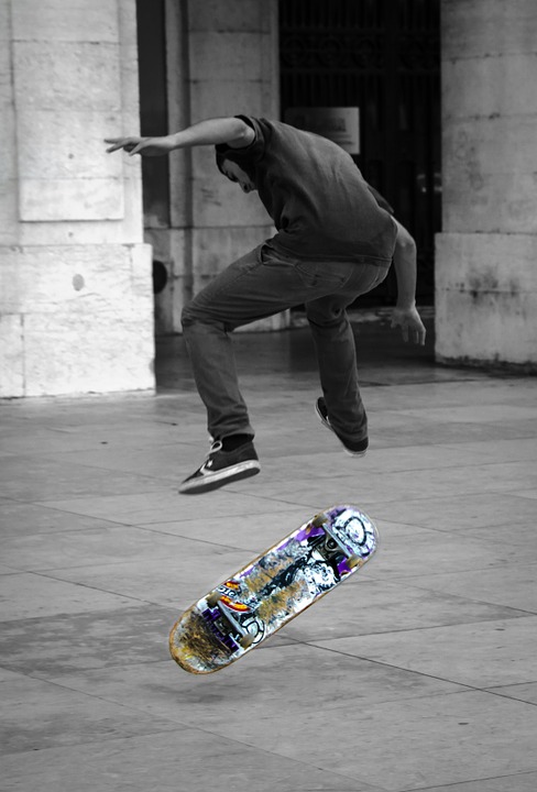 skateboard, urban, street