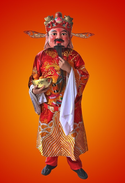 god of prosperity, chinese new year, gold