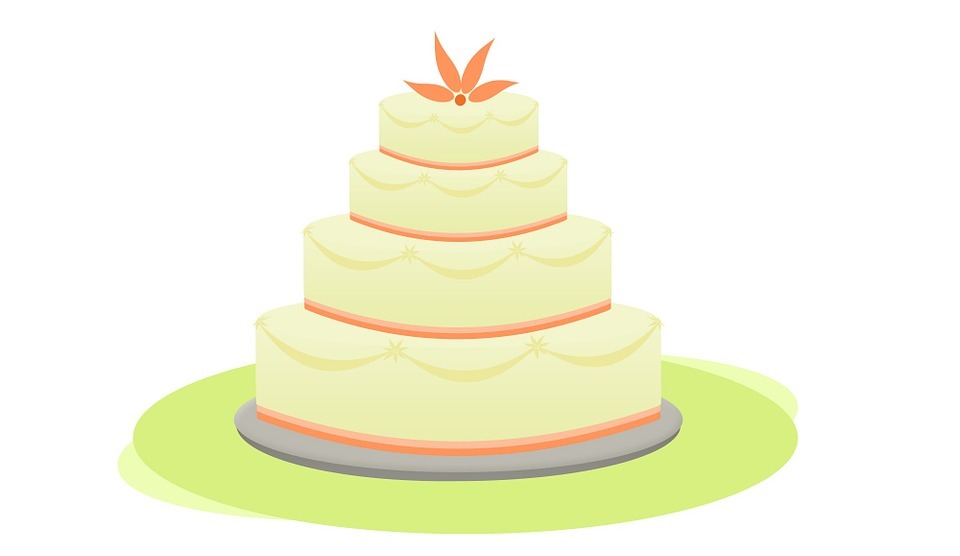 cake, wedding, dessert
