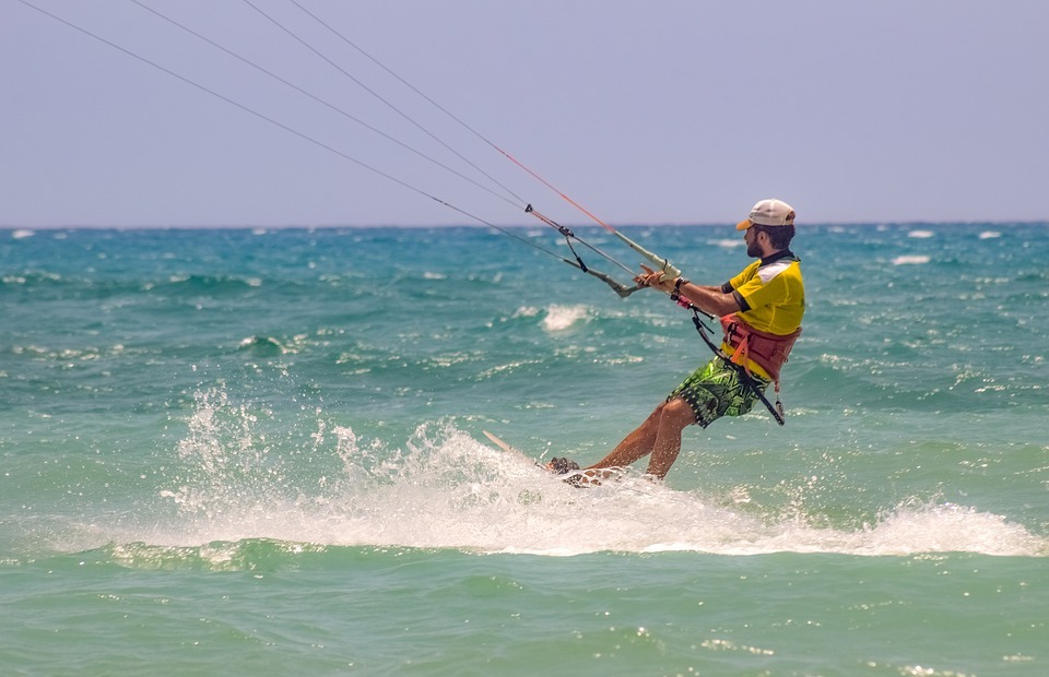 surfing, kitesurfing, sea