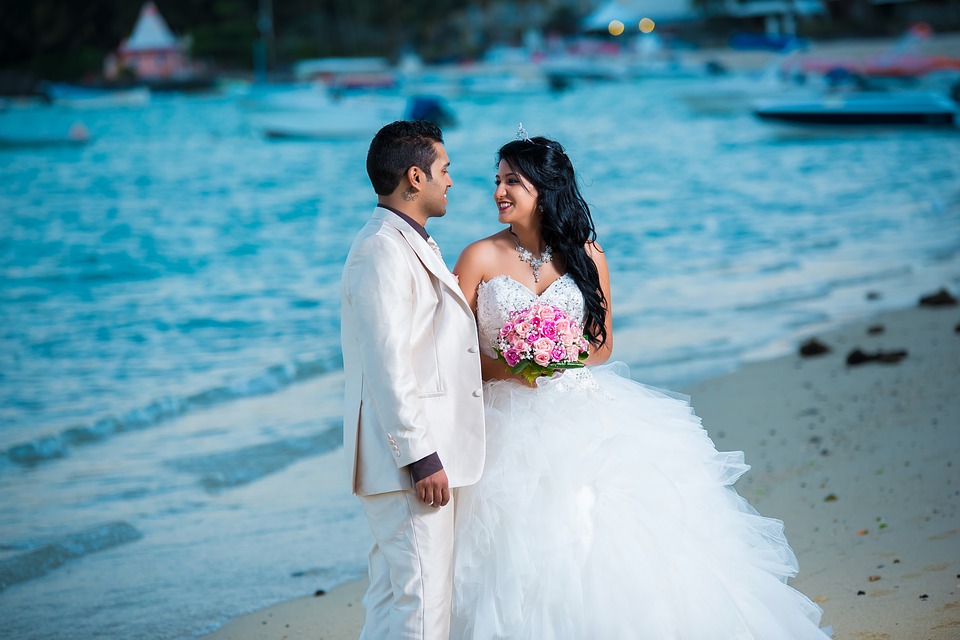 wedding, beach, marriage