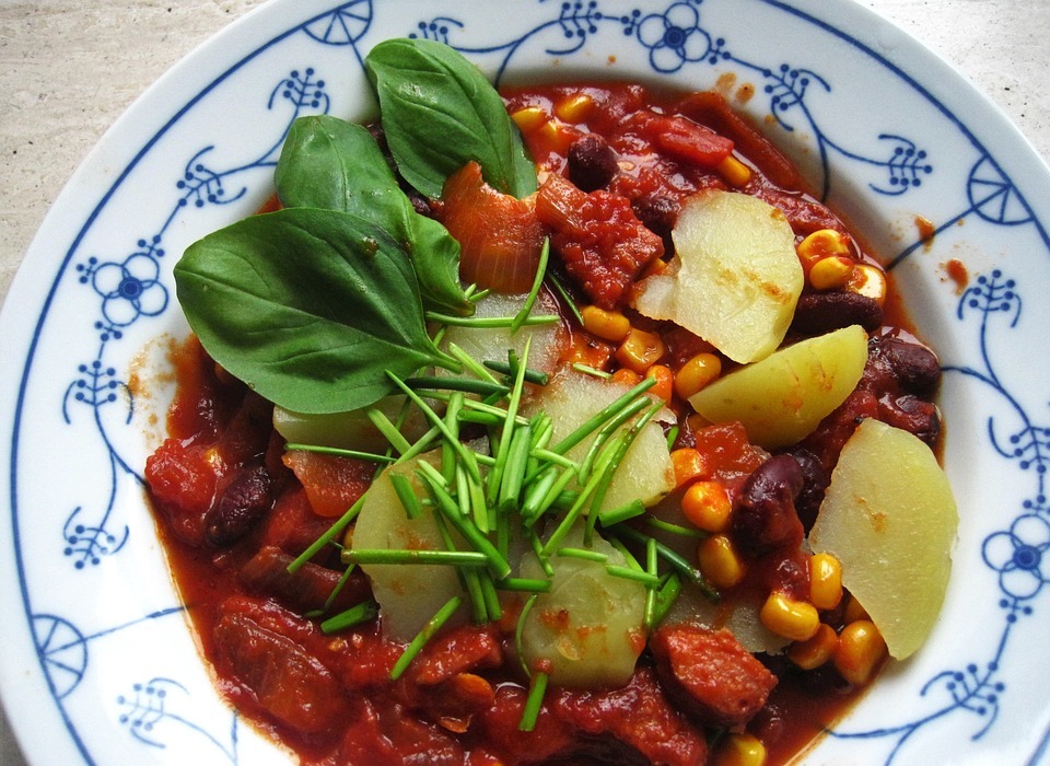 autumn dish, tomato-corn stew, kukuruztopf