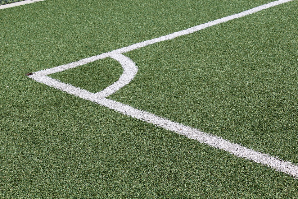 corner, soccer field, lines