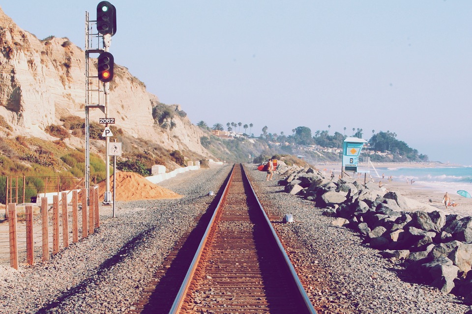 railway, tracks, railroad tracks